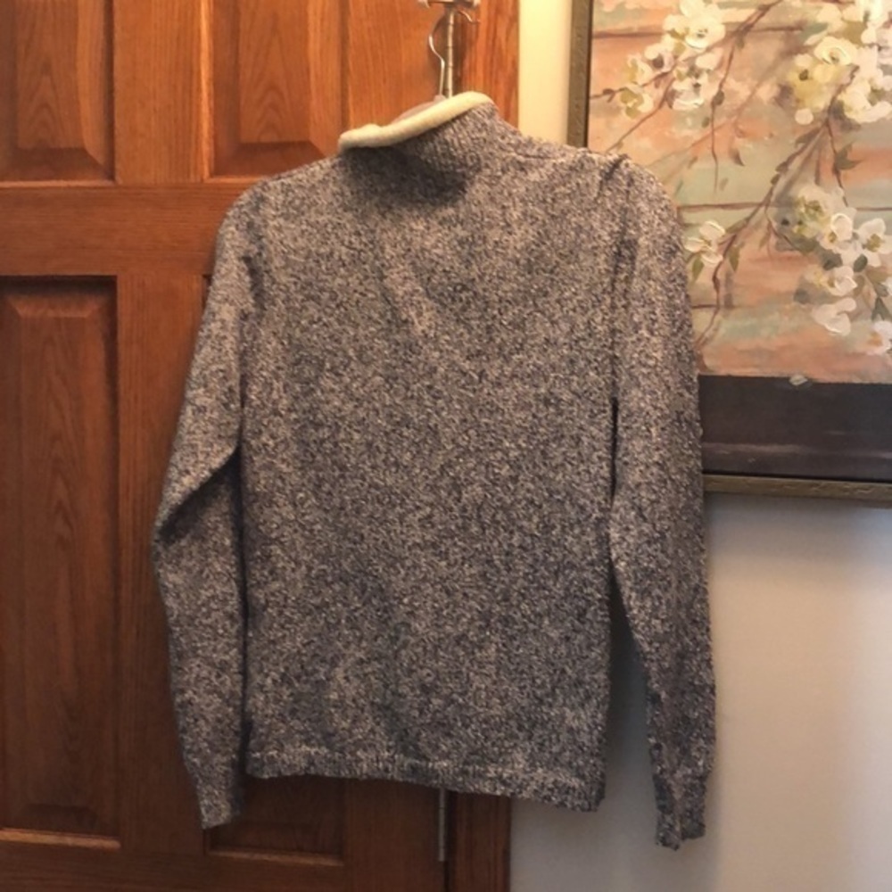 Women’s large Woolrich sweater with soft fur style Collar 3/4 zip - Picture 3 of 4